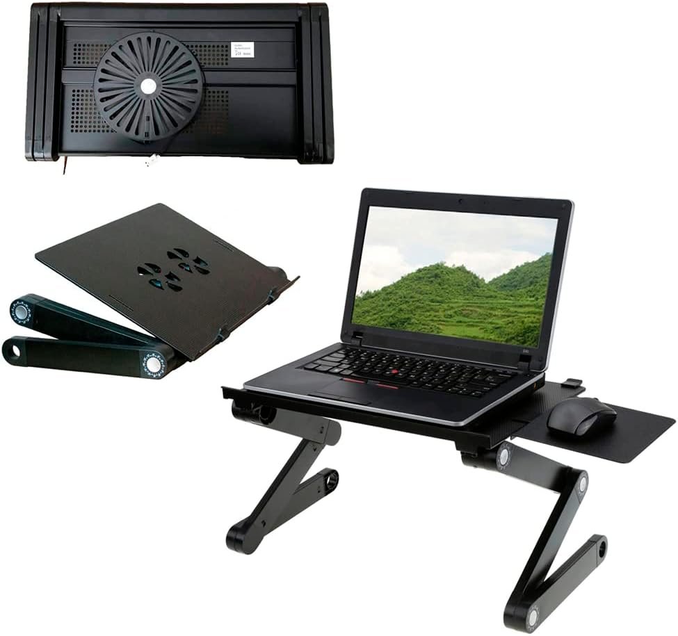 Suporte para laptop notebook articulado mesa ajustavel apoio para cama sofa mesa leve e portatil