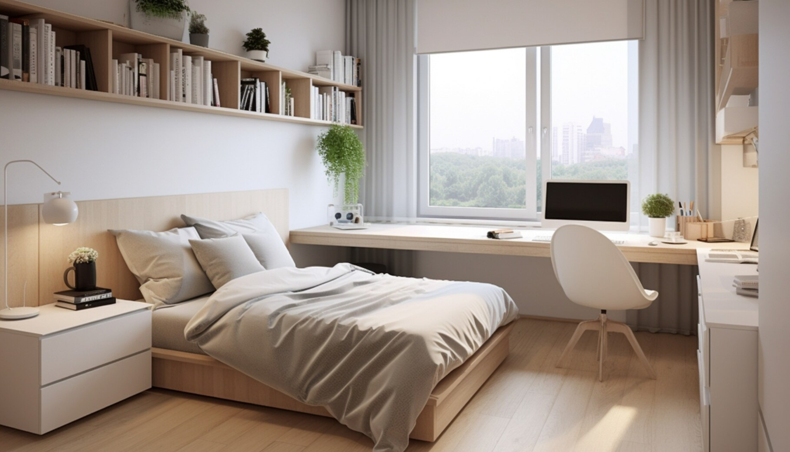 Home office no quarto do casal