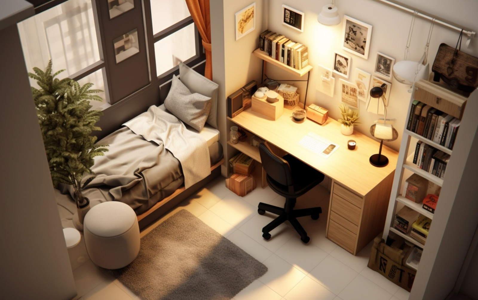 Home office no quarto