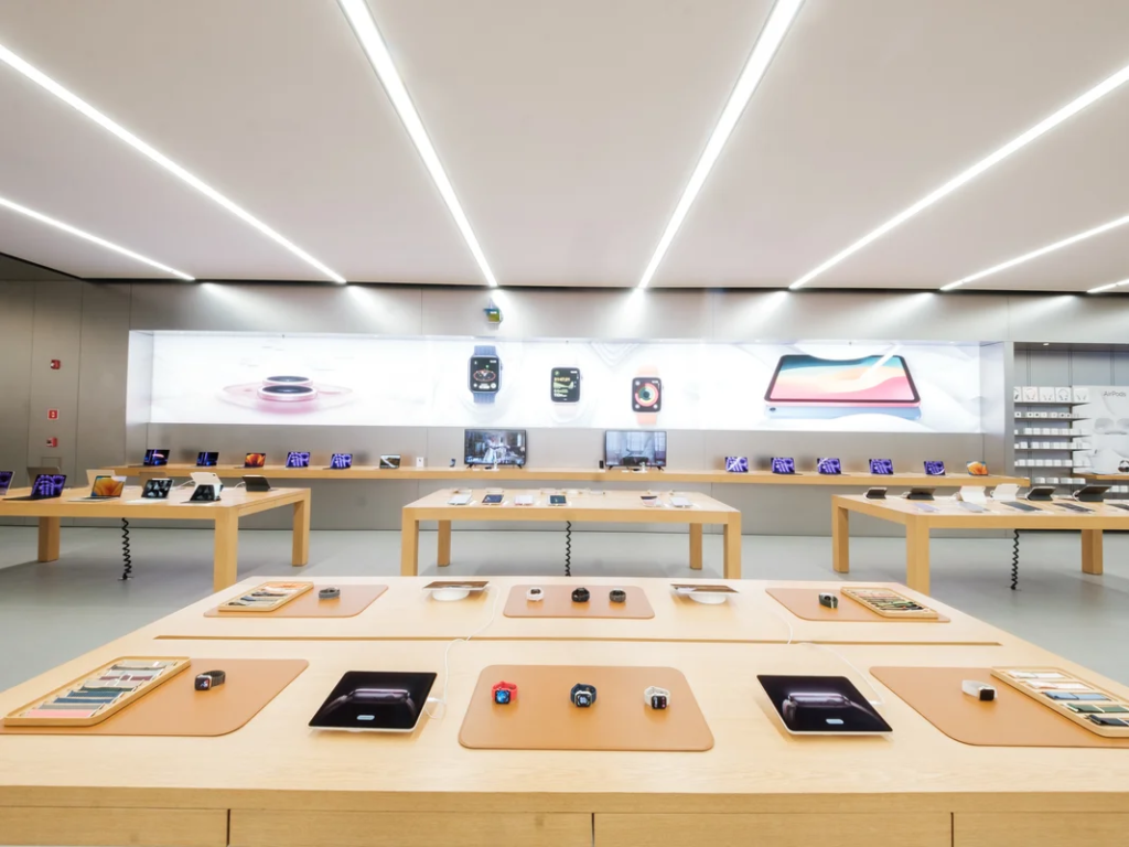 Loja oficial da Apple no MorumbiShopping em São Paulo.